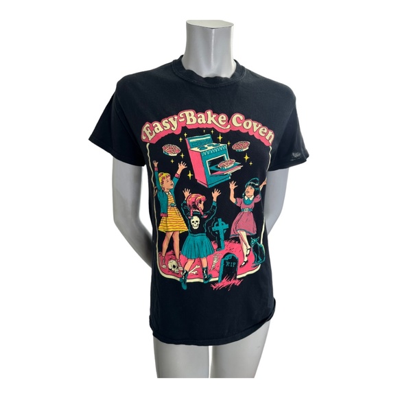 Creepy Co Tops - Creepy Co “Easy Bake Coven” Vintage look Witch Theme Tshirt Size Small